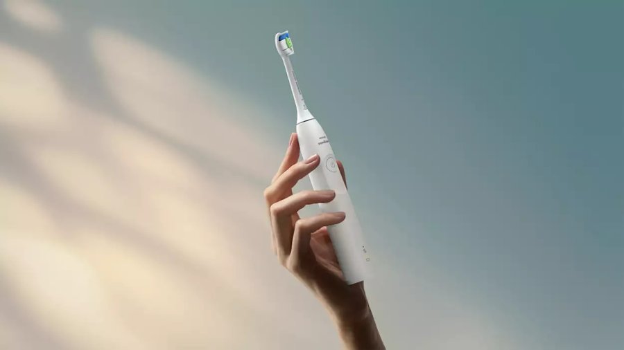 Philips Sonicare Series 5500 Elektrische Zahnbrste, Wei