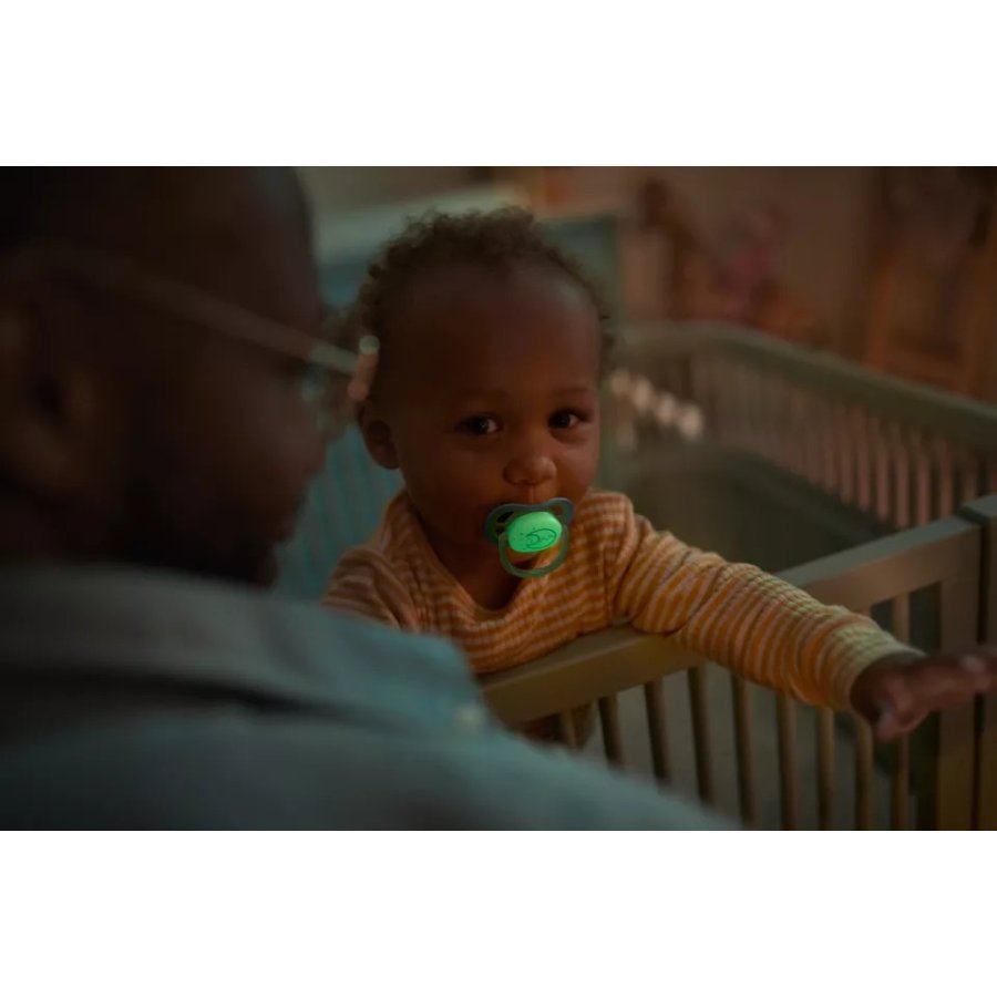 Philips Avent Ultra Air Schnuller 18+ Monate 2er Set, Grn/Orange