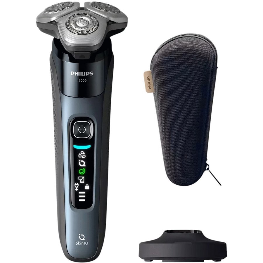 Philips Series i9000 Elektrischer Rasierer mit SkinIQ fr Nass- und Trockenrasur, Taubenblau