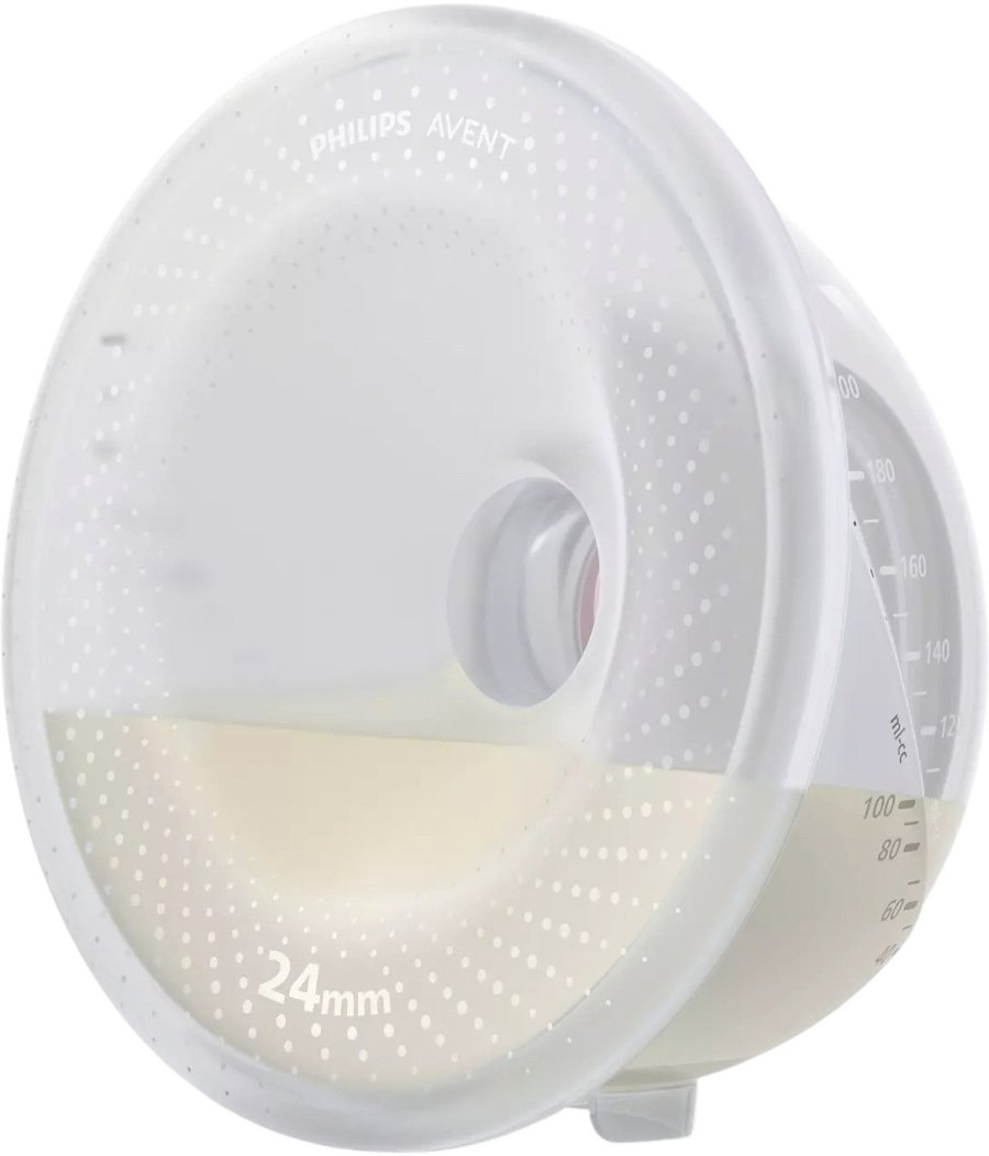 Philips Avent Freihndiges Doppelpumpset mit Sammelbechern