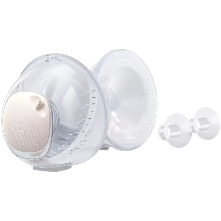 Philips Avent Freihndiges Doppelpumpset mit Sammelbechern