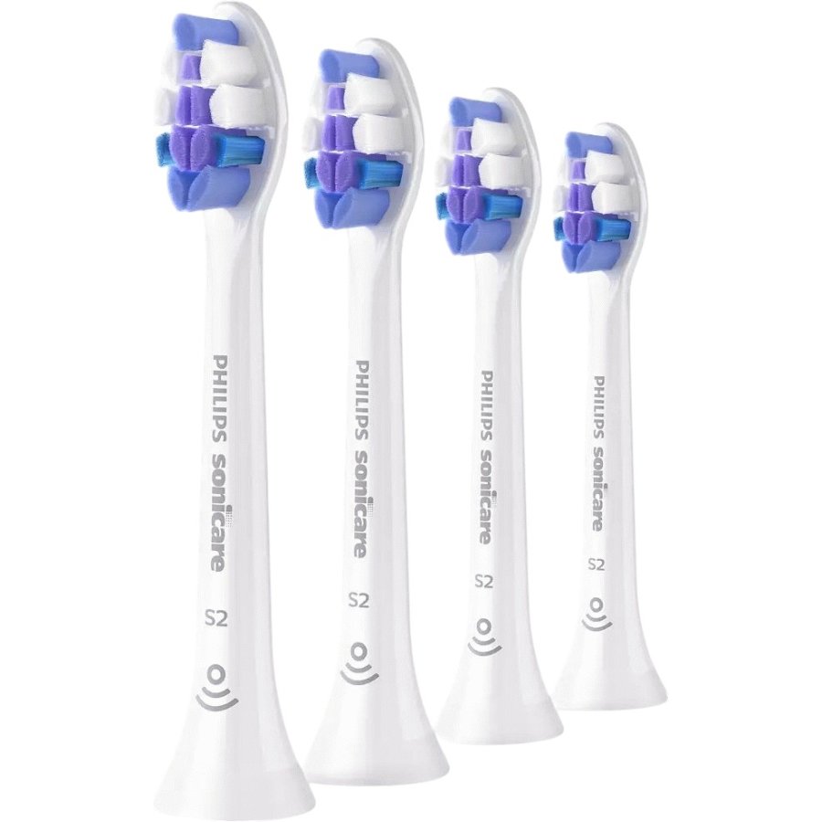 Philips Sonicare S2 Sensitive Opzetborstels 4 stuks, Wit