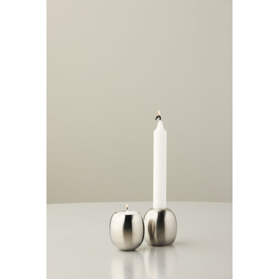 Piet Hein Multi Lysestage H6 cm, Brstet Stl