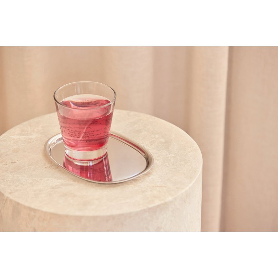 Piet Hein Superellipse Tablett 12x16,5 cm, Stahl