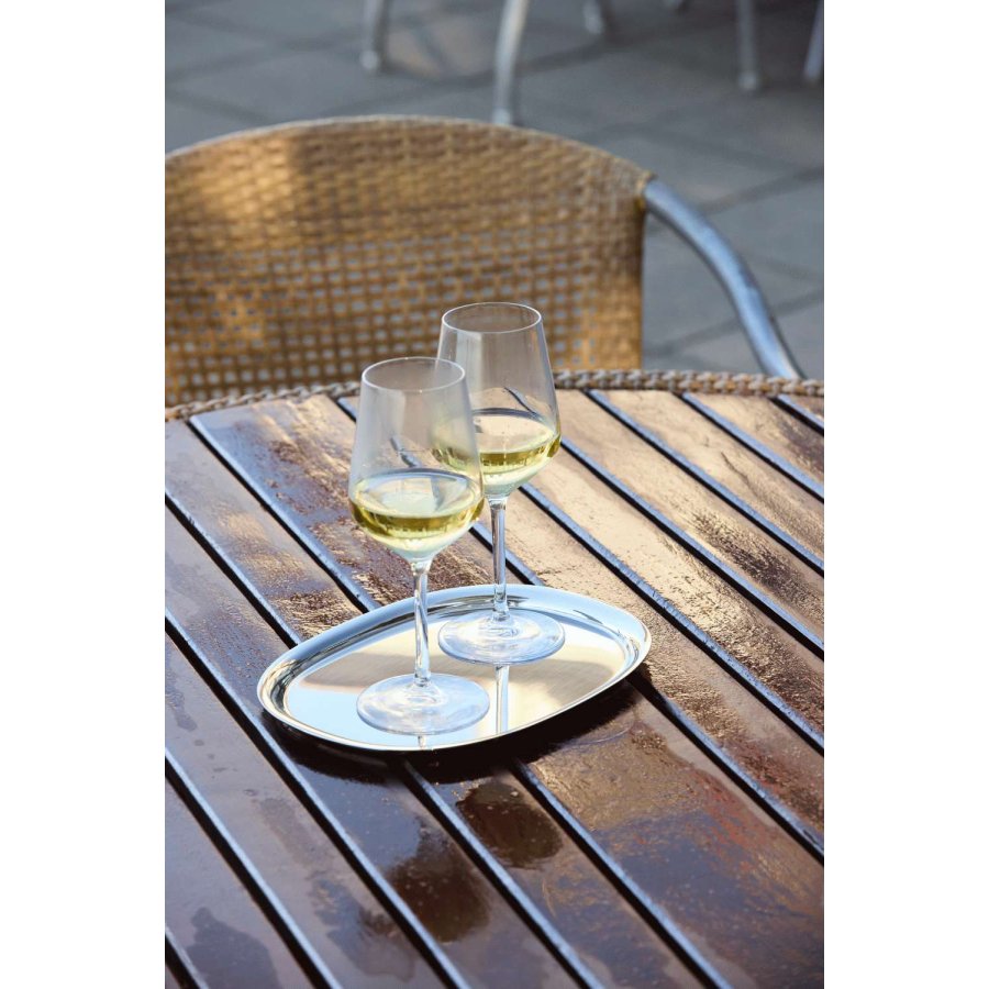 Piet Hein Superellipse Tablett 18x24 cm, Stahl