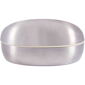 Piet Hein Schmuckdose 10cm, Gebürsteter Stahl