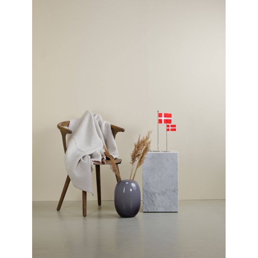 Piet Hein Bordflag H35 cm, Brstet Stl