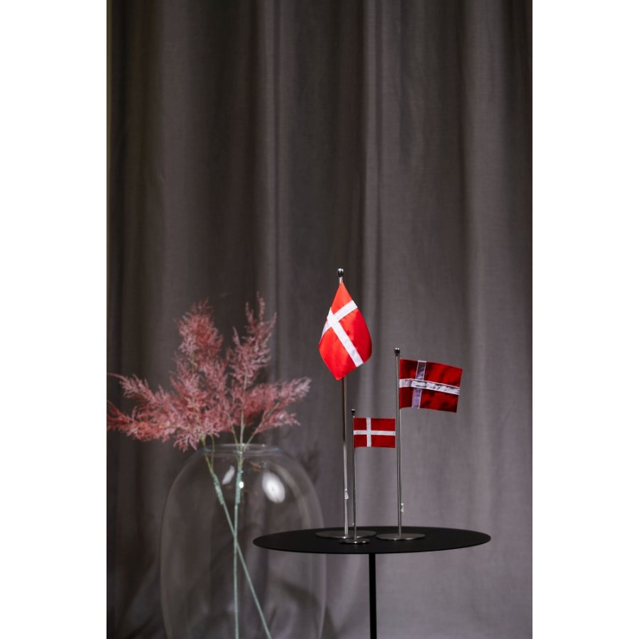 Piet Hein Bordflag H50 cm, Brstet Stl