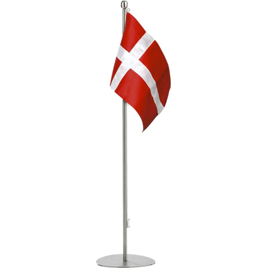 Piet Hein Bordflag H50 cm, Brstet Stl