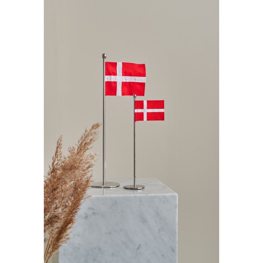 Piet Hein Bordflag H25 cm, Brstet Stl