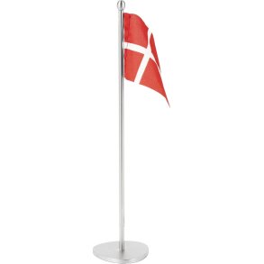 Piet Hein Bordflag H25 cm, Brstet Stl