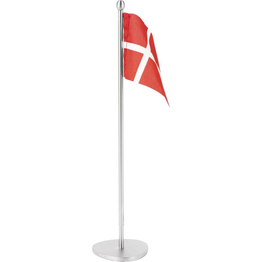 Piet Hein Bordflag H25 cm, Brstet Stl
