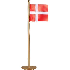 Piet Hein Bordflag H25 cm, Messing