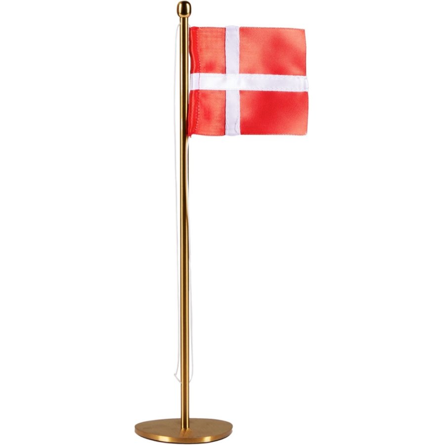 Piet Hein Bordflag H25 cm, Messing