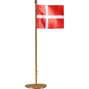 Piet Hein Bordflag H35 cm, Messing