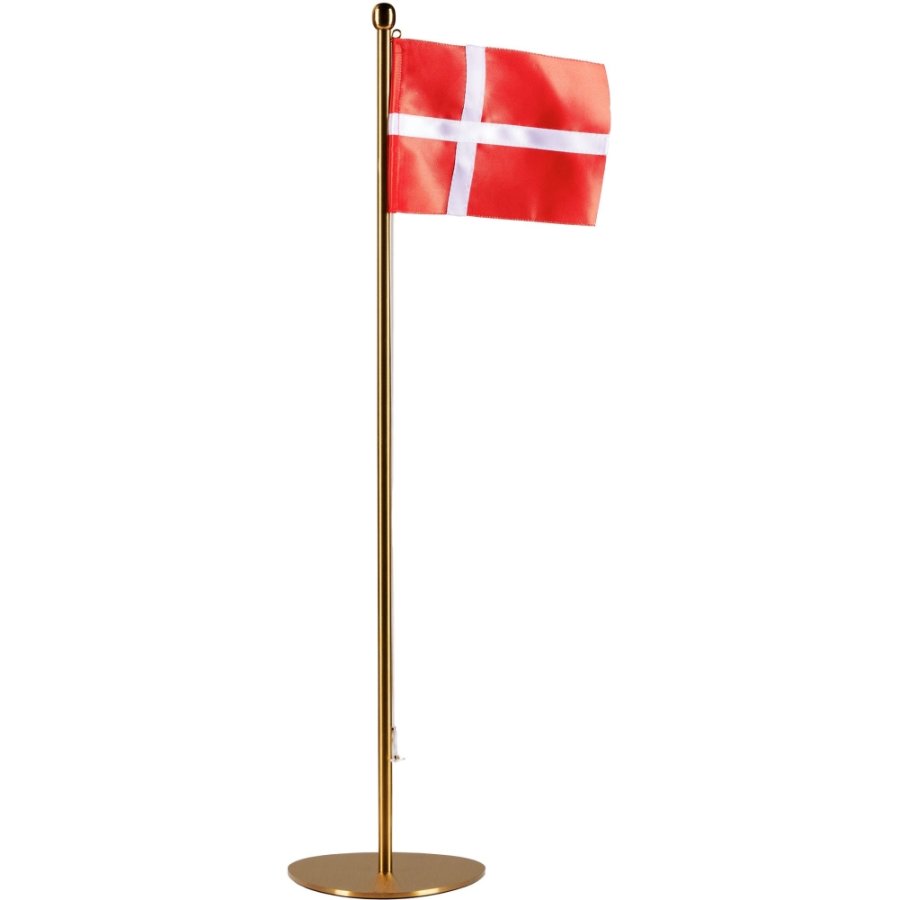 Piet Hein Bordflag H50 cm, Messing