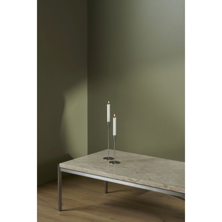 Piet Hein Lysestagest Venus/Jupiter 2 stk, Brstet Stl