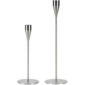 Piet Hein KerzenhalterSet Venus/Jupiter 2er Set, Gebrsteter Stahl