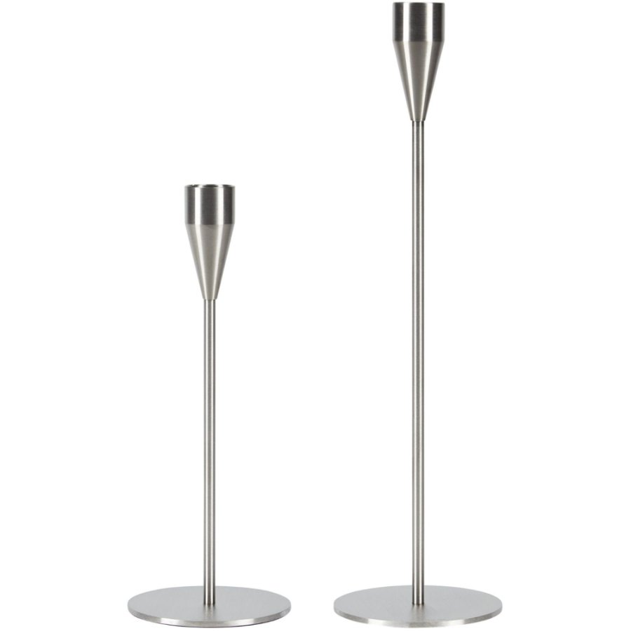 Piet Hein Lysestagest Venus/Jupiter 2 stk, Brstet Stl