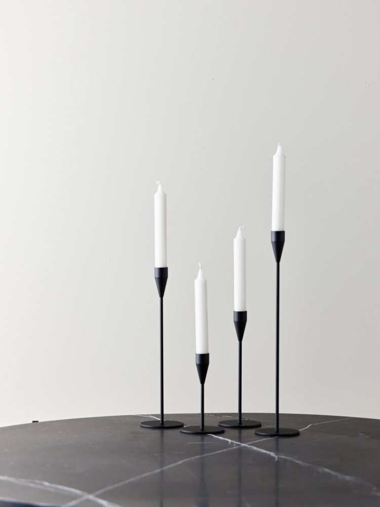 Piet Hein Lysestage Saturn H36 cm, Sort