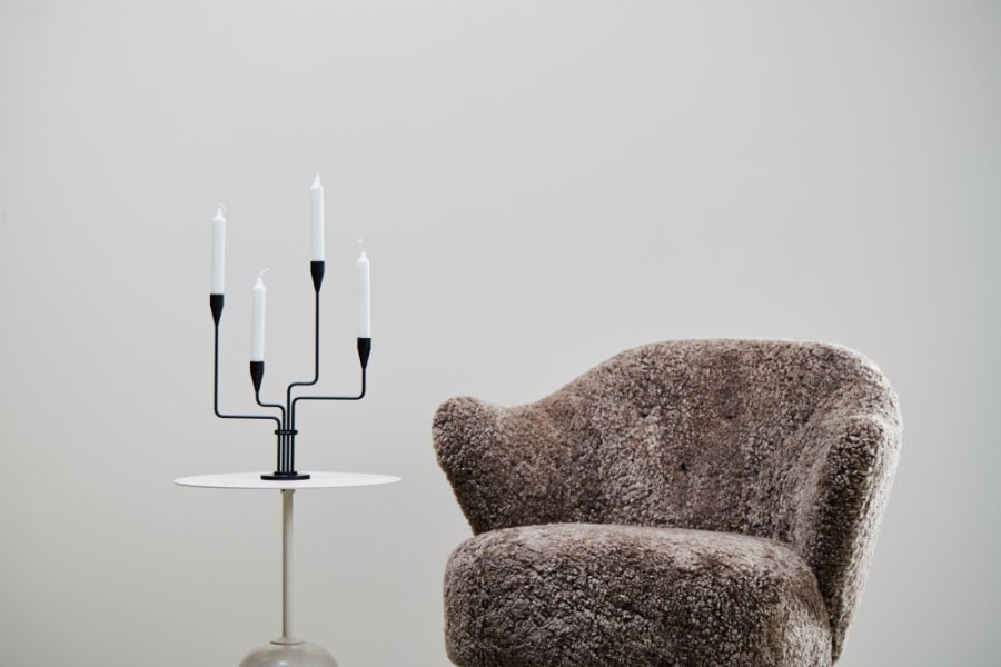 Piet Hein Kerzenhalter Sydkorset H38cm, Schwarz