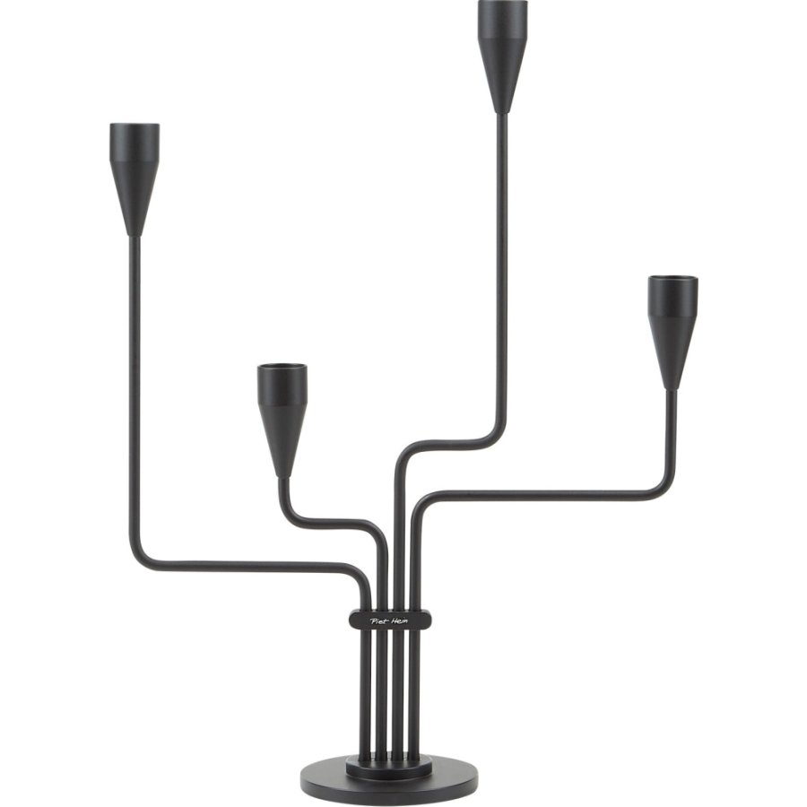 Piet Hein Kerzenhalter Sydkorset H38cm, Schwarz