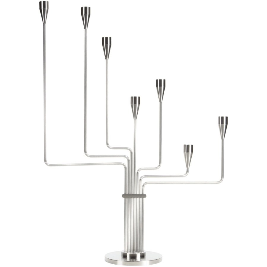Piet Hein Lysestage Karlsvognen H63 cm, Brstet Stl