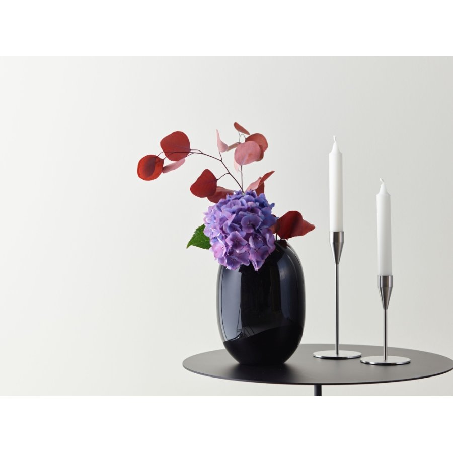 Piet Hein Lysestage Mars H14 cm, Brstet Stl