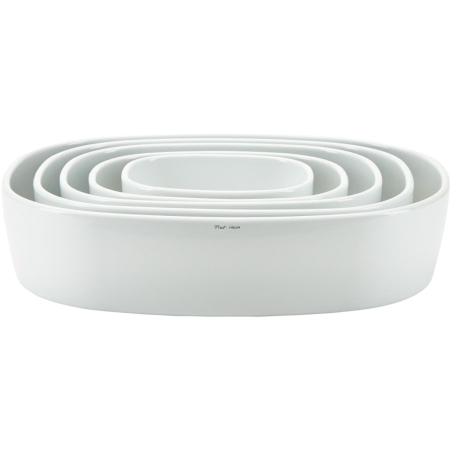 Piet Hein Supercirkulr Fad H7x26x26 cm, Hvid