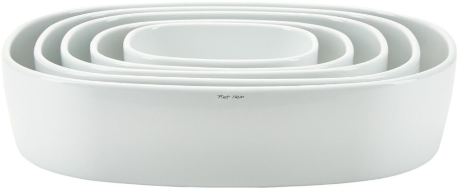 Piet Hein Supercirkulr Fad H7x26x26 cm, Hvid