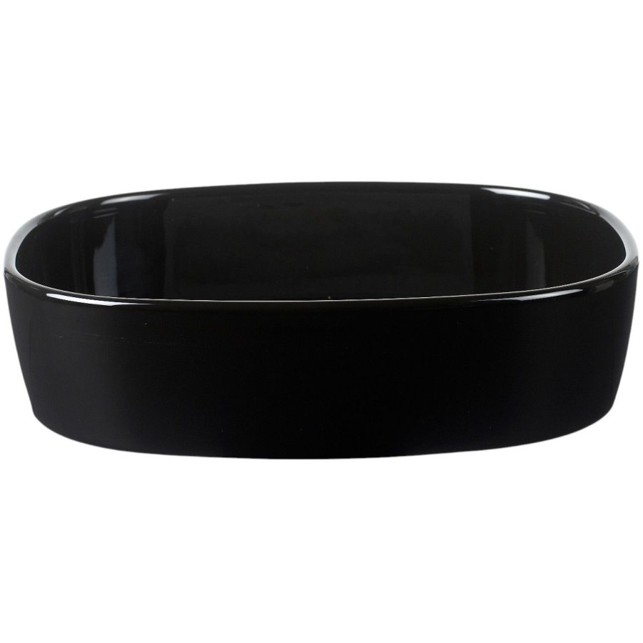 Piet Hein Superellipse Fad 19x25 cm, Sort