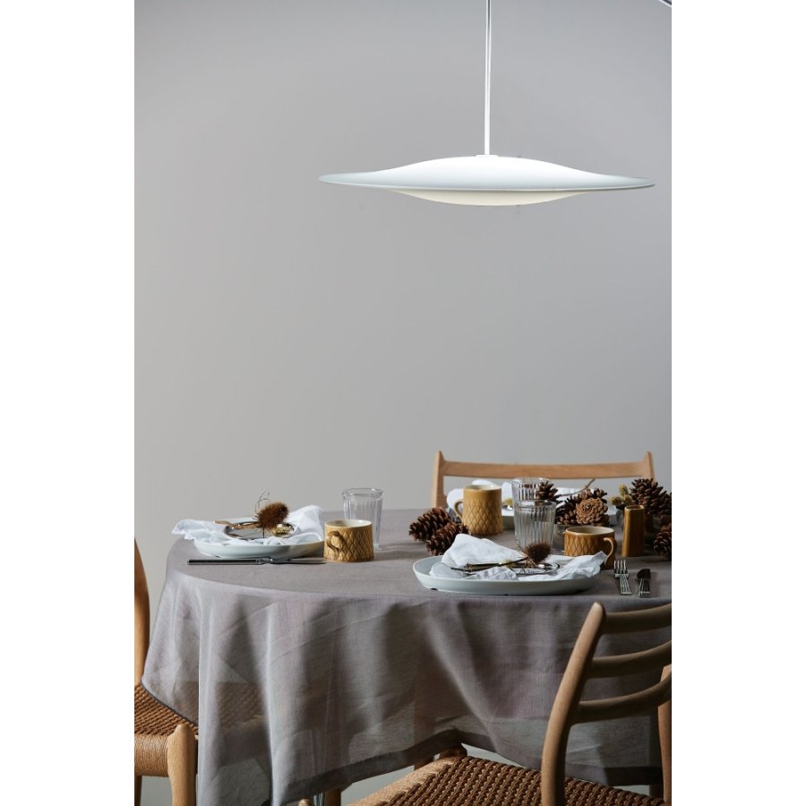 Piet Hein Superellipse Tallerken m. Plateau 30 cm, Hvid