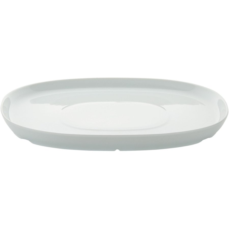 Piet Hein Superellipse Tallerken m. Plateau 30 cm, Hvid