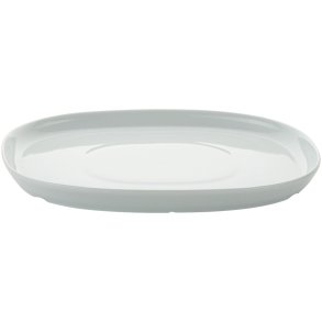 Piet Hein Superellipse Teller mit Plateau 24cm, Wei