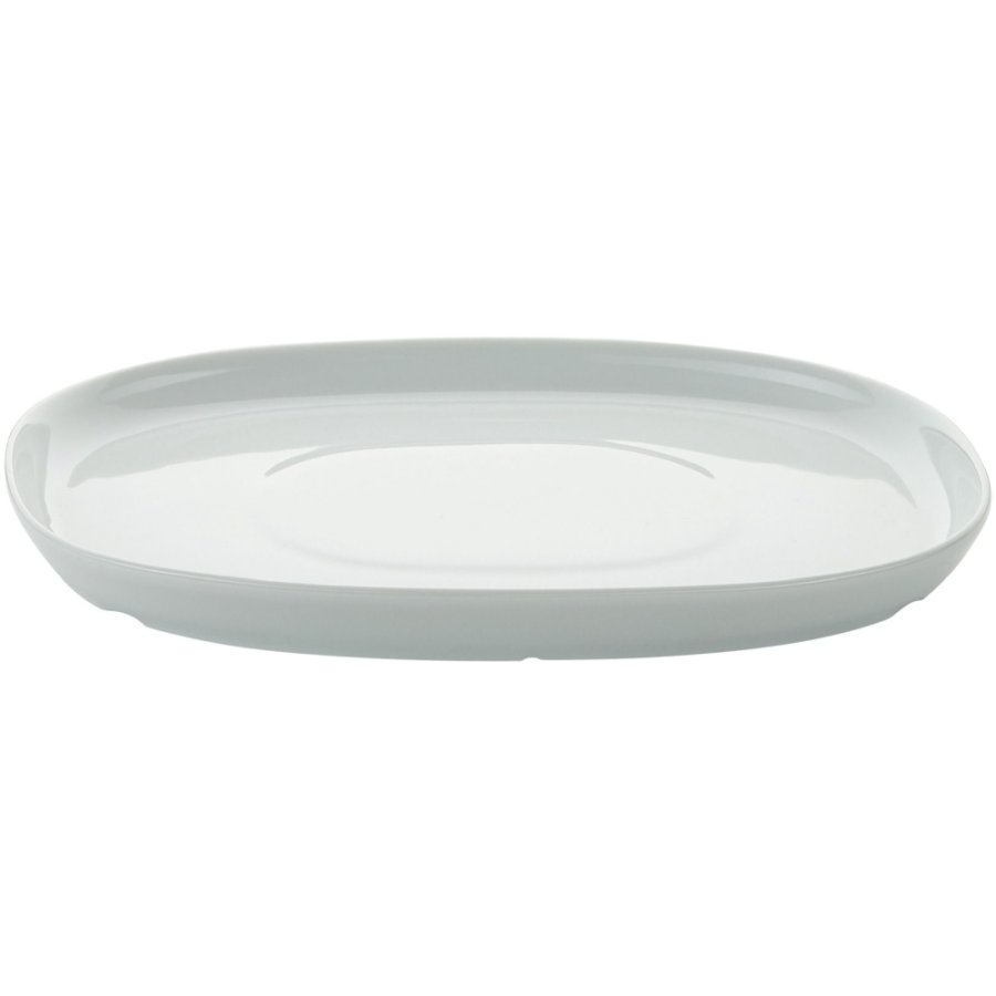 Piet Hein Superellipse Tallerken m. Plateau 24 cm, Hvid