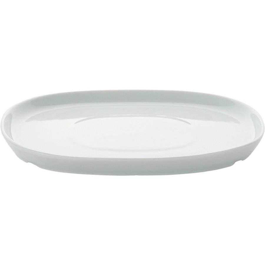 Piet Hein Superellipse Tallerken m. Plateau 19 cm, Hvid