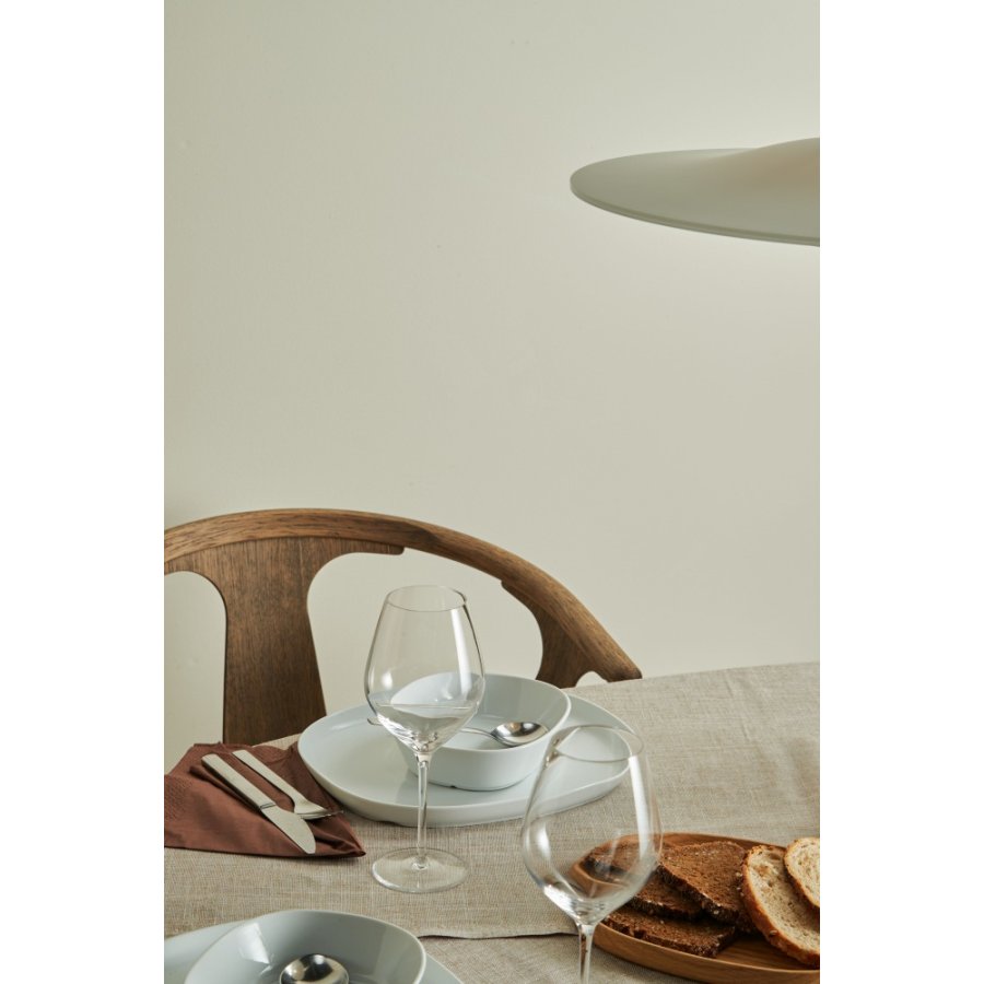 Piet Hein Superellipse Dyb Tallerken 18 cm, Hvid