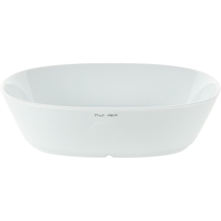 Piet Hein Superellipse Dyb Tallerken 18 cm, Hvid