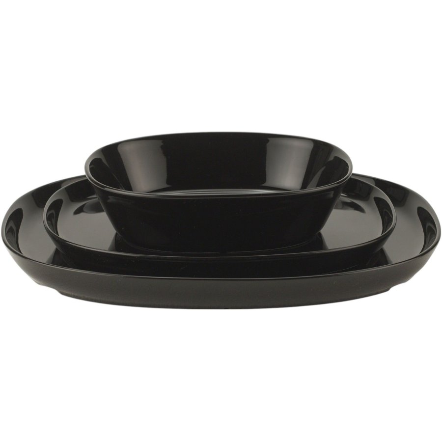 Piet Hein Superellipse Tallerken 24 cm, Sort