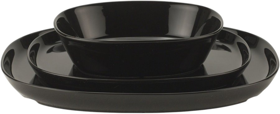 Piet Hein Superellipse Tallerken 24 cm, Sort