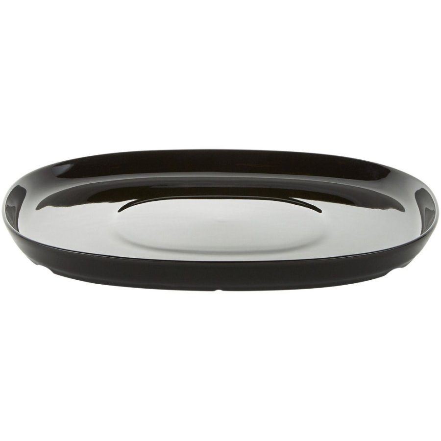 Piet Hein Superellipse Tallerken 24 cm, Sort