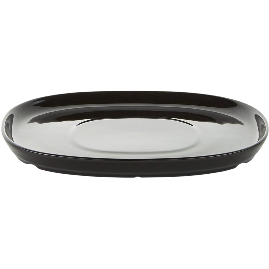Piet Hein Superellipse Tallerken 19 cm, Sort