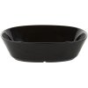 Piet Hein Superellipse Dyb Tallerken 18 cm, Sort