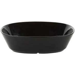 Piet Hein Superellipse Tiefer Teller 18cm, Schwarz