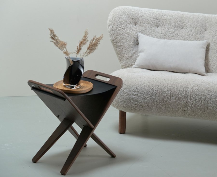 Piet Hein Klaburet H63 cm, Valnd/ Sort
