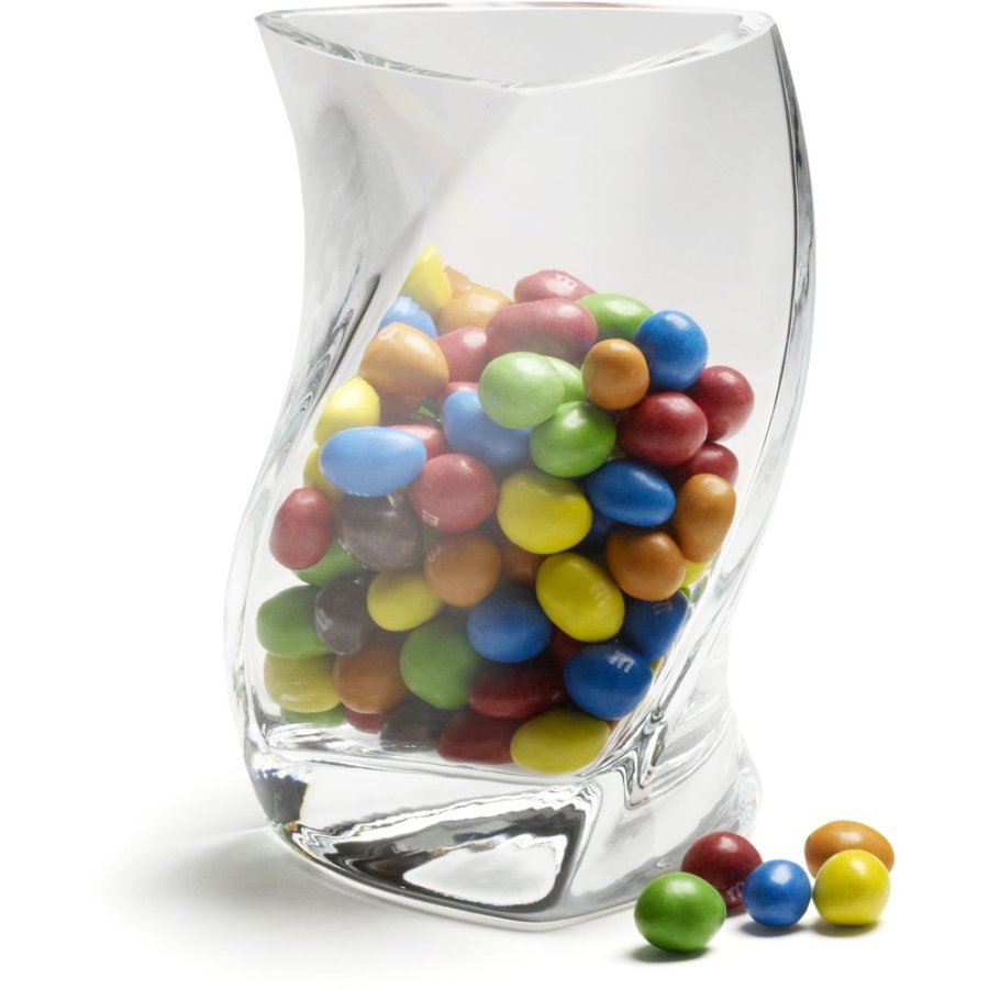 Piet Hein Twister Vase H16 cm, Opalhvid