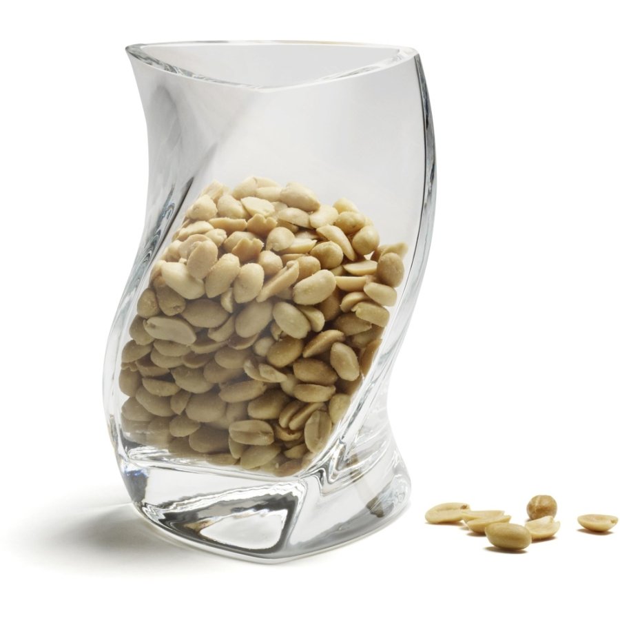 Piet Hein Twister Vase H16 cm, Opalhvid