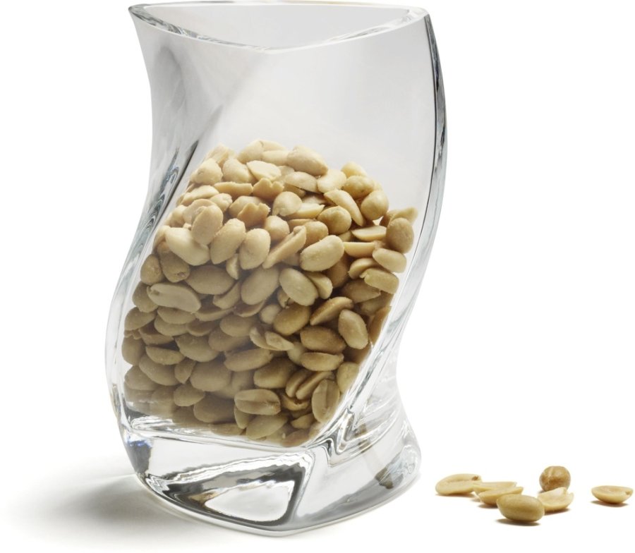 Piet Hein Twister Vase H16 cm, Opalhvid