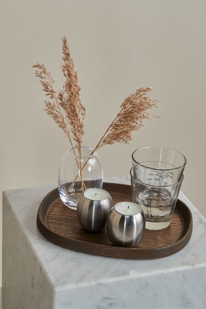 Piet Hein Vandglas m. Gruk Husk at elske/Af mad p fad 2 stk. 25 cl
