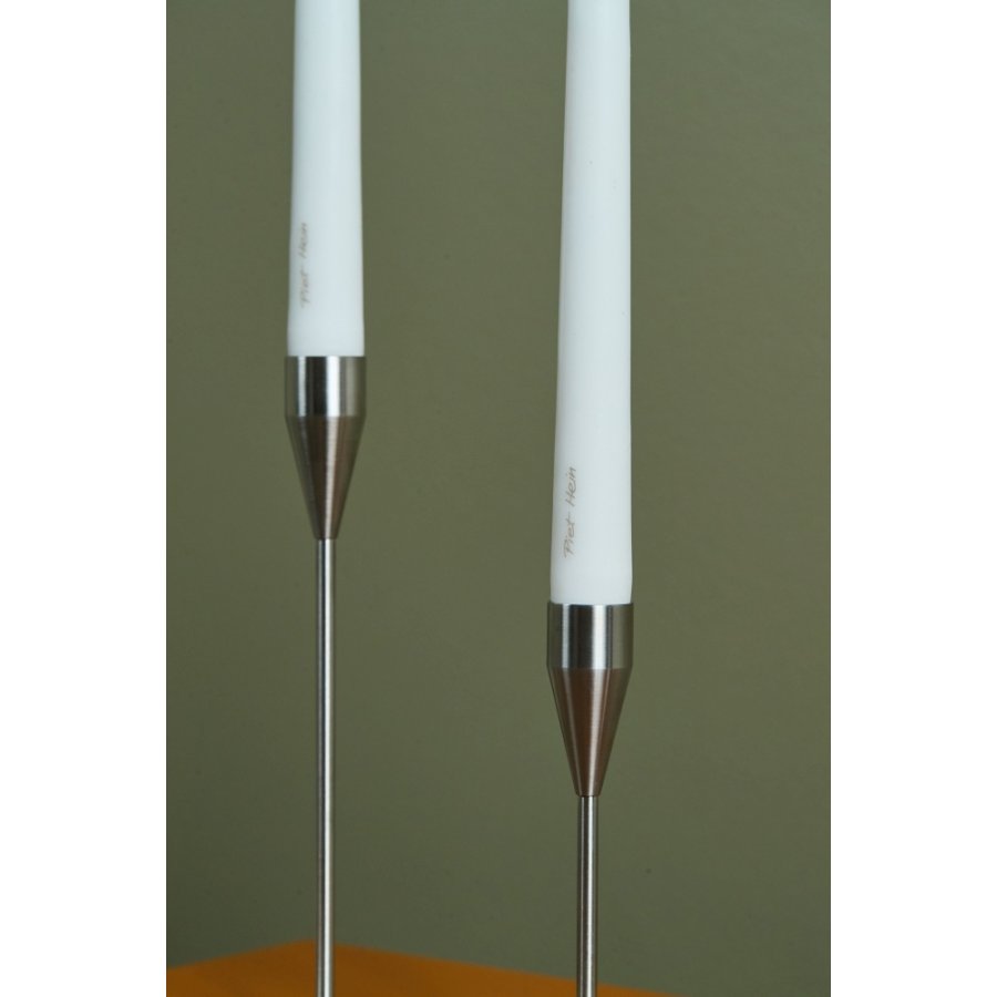 Piet Hein Kronelys LED 2 stk. 2,3xH20 cm, Hvid